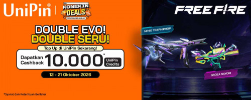 Double Evo, Double Seru—Saatnya Koleksimu Unjuk Gigi! Top Up Free Fire di UniPin
